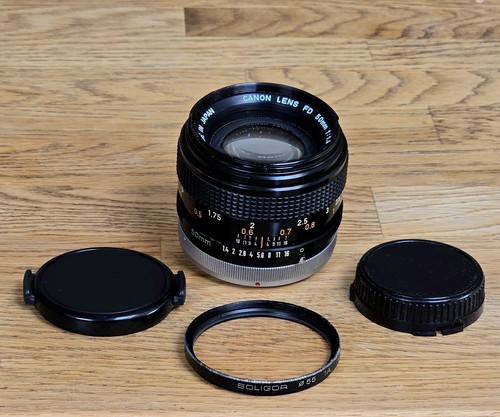 Canon 50mm s - fd, f/1.4