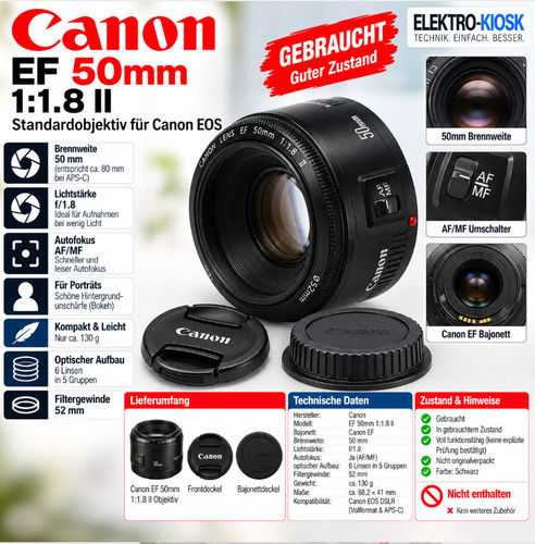 Canon 50mm 1 - canon, 1:1.8